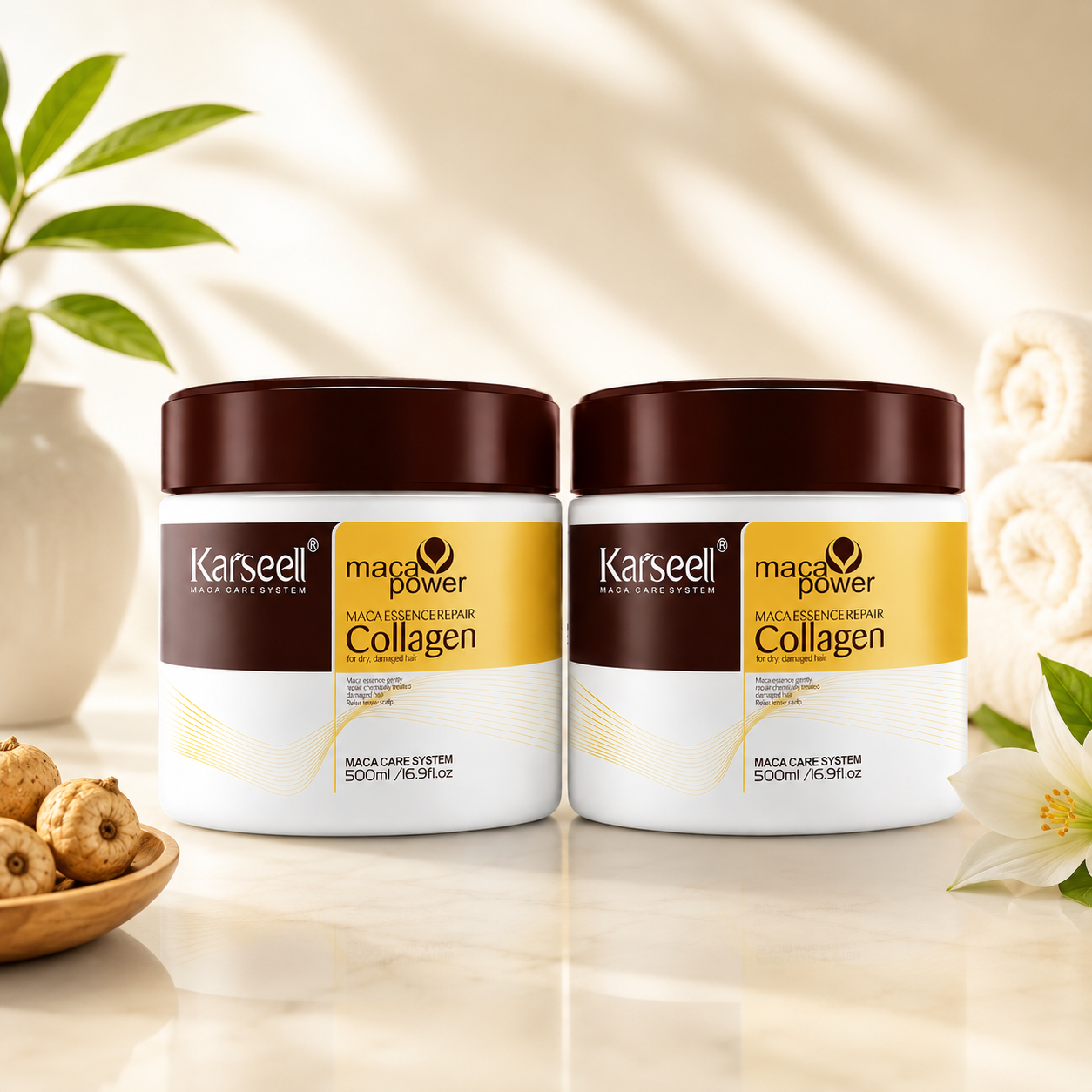 Karseell Collagen Hair Treatment Mask For Dry Damaged & All Hair Types - 500ml
